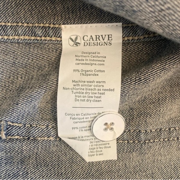 Carve Designs EUC Size 10 High-Rise Coin Pocket Wide Leg Jeans - Picture 8 of 12